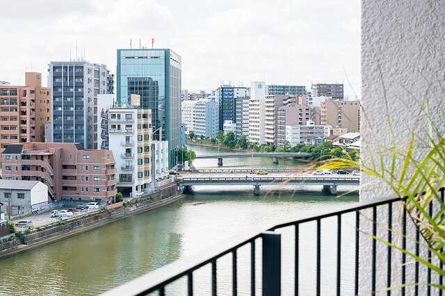 A GOODDAY FUKUOKA RIVERSIDE　ベランダ