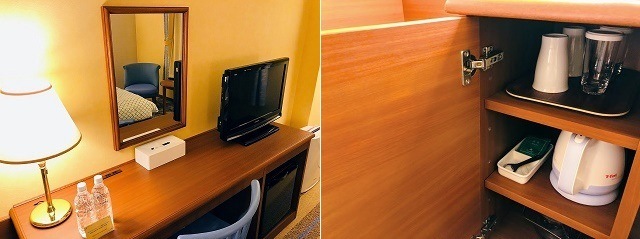 ホテル日航ハウステンボス　デスク周り　アメニティ