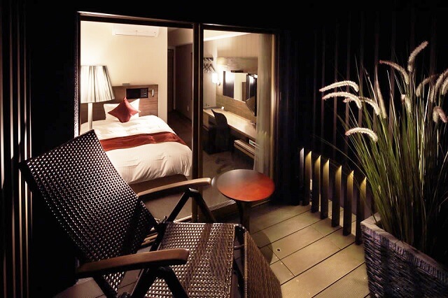 ホテルゲートイン鹿児島　客室　テラス