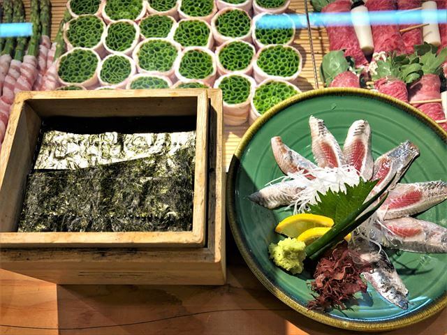 かじしか　いわし　刺身