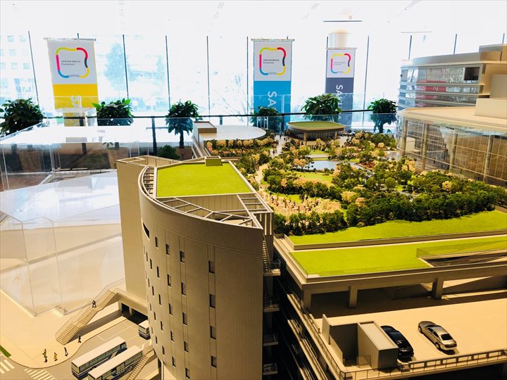 熊本バスターミナル 模型