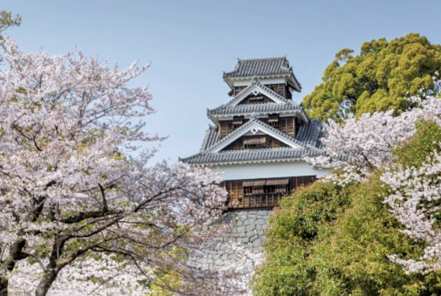熊本城と季節の風景