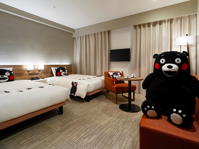 熊本　おすすめホテル　三井ガーデンホテル熊本　くまもん　客室