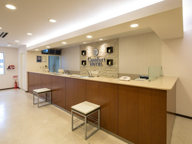 熊本　おすすめホテル　コンフォートホテル熊本新市街　フロント
