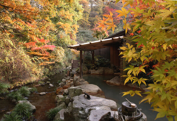 黒川温泉　秋　紅葉