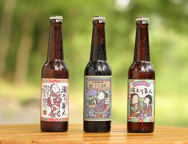 黒川温泉　ビール　湯あがり美人