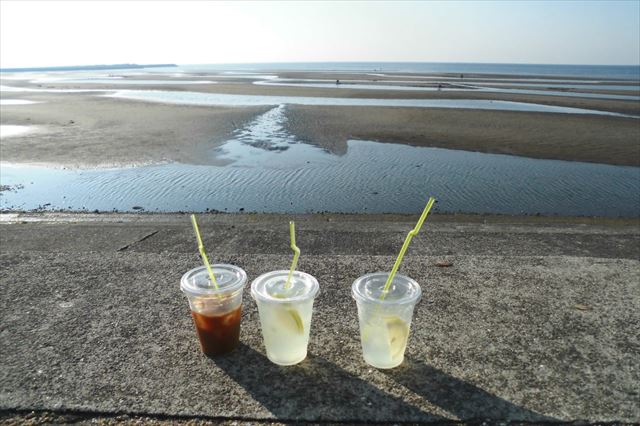真玉海岸｜大分県でただひとつ干潟に沈む絶景の夕日