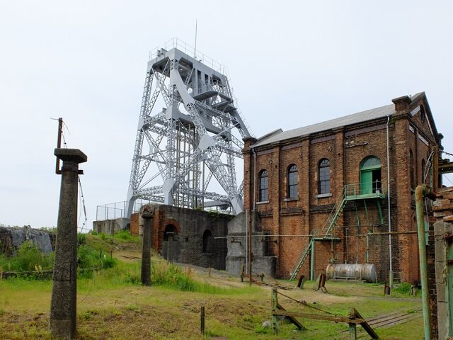 九州　世界遺産　万田坑　第二竪坑