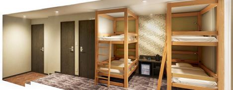 コートホテル福岡天神　２段ベッド