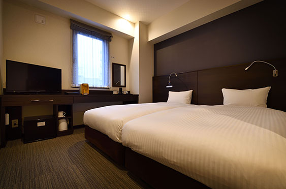 中洲　天神　おすすめ　ホテル　WBF福岡天神　客室　ハリウッドツイン