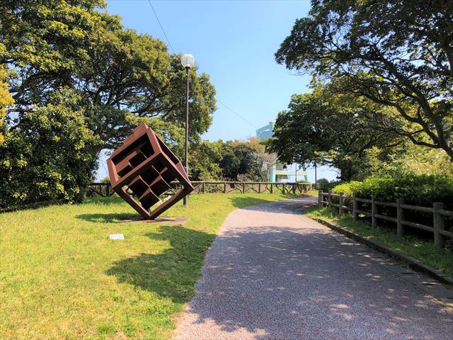 志賀島 潮見公園展望台 鉄のモニュメント