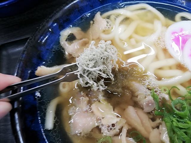 資さんうどん　おぼろこんぶ