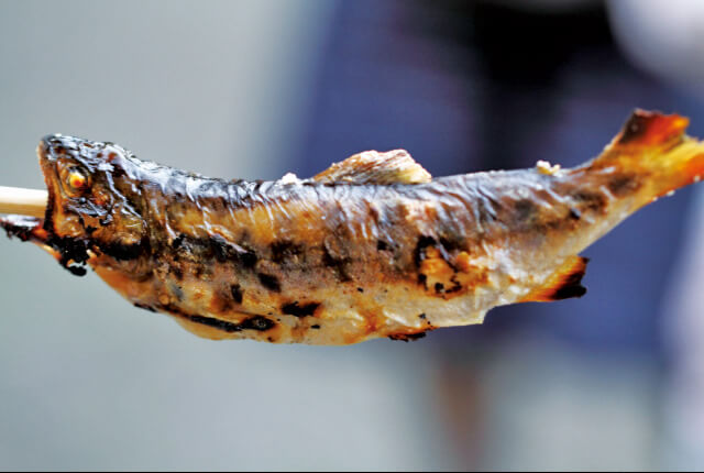 清流の女王、ヤマメの塩焼き