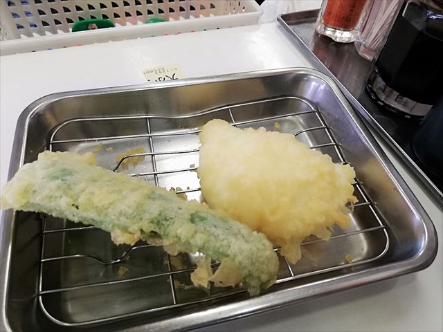 天ぷらひらお　天ぷら定食　天ぷら出てきた