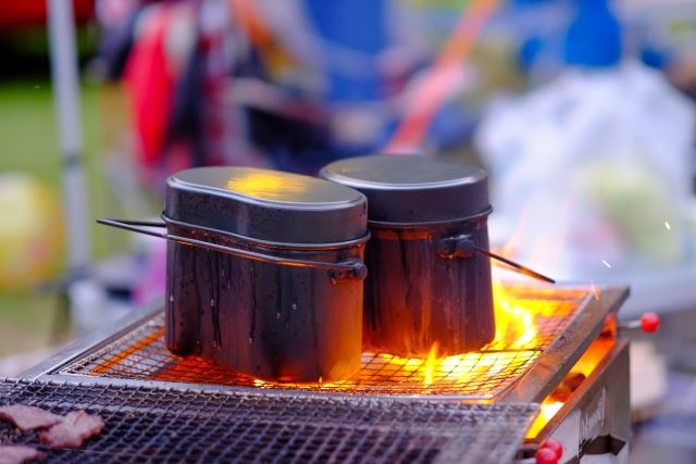 屋久島　縦走　１日目の晩御飯