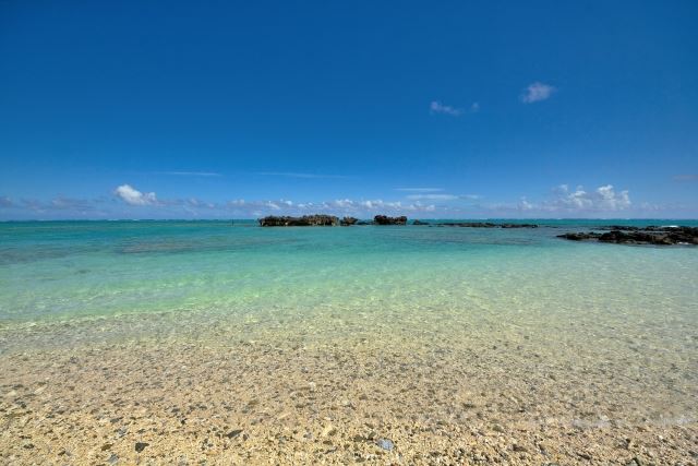 与論島 観光スポット 皆田海岸